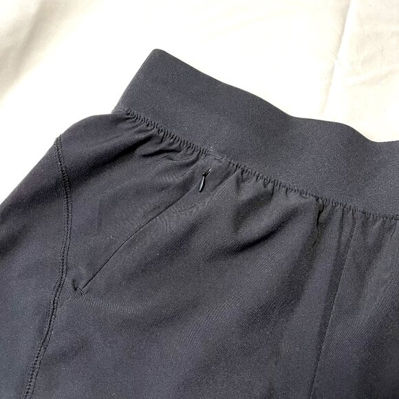 Tek Gear by Kohls Ladies L Multi-Purpose 4” Shorts w Pockets Comfort Waist Black - Picture 2 of 9